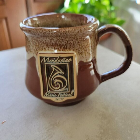 Handcrafted Mendocino Music Festival 2007 Stoneware Mug Deneen Pottery 10 oz - Picture 1 of 7